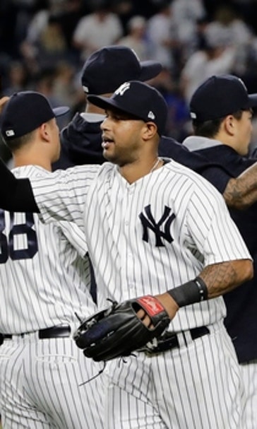 Hicks hits 2 HRs, Montgomery pitches Yankees past O's 8-2 (Jun 09, 2017)